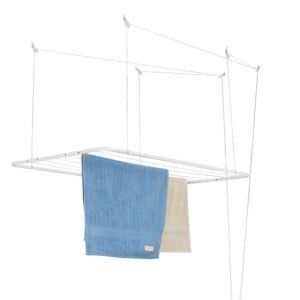 VARAL DE TETO AÇO BRANCO - COD 7093