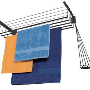 VARAL MASTER INNOVAR TETO PAREDE 5 VARETAS PRETO - COD 1005