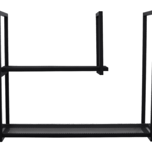 PRATELEIRA EM CHAPA EXPANDIDA FLOW BLACK - COD 4066