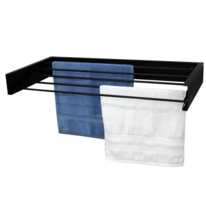 VARAL PAREDE MAGICMAX PLAST/AÇO/ALU 5V PRETO - COD 6102