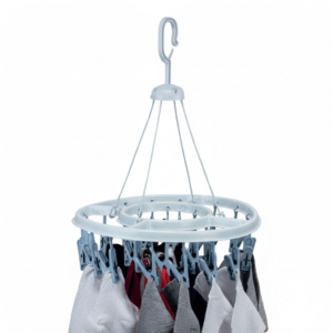 VARAL RETRÁTIL PLÁSTICO 24 PRENDEDORES COR SORTIDA - COD 6998