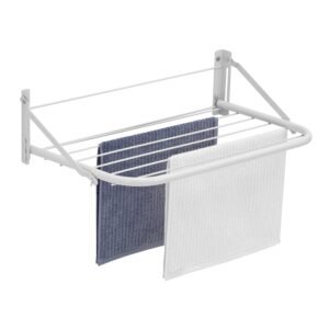 VARAL PAREDE AÇO TOALHEIRO BRANCO - COD 7259