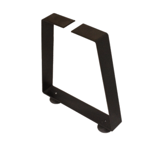 PÉ DE BANCO INDUSTRIAL AÇO FORMATO A PRETO - COD 9006