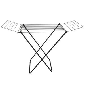 VARAL DE CHÃO AÇO BUENOS AIRES 2 ABAS PRETO - COD 9981