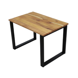 PÉ DE BANCO INDUSTRIAL EM TUBO AÇO PRETO - COD 9009