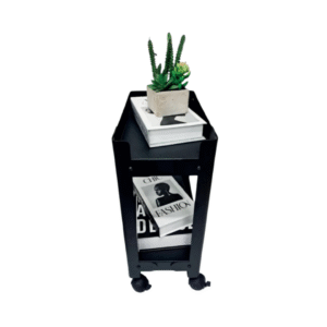 CARRINHO ESTREITO COM 2 ANDARES FLOW BLACK - COD 4025