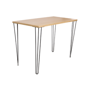 PÉ DE MESA EM METAL HAIRPIN PRETO - COD 8003