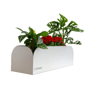 FLOREIRA DE CHÃO OU PAREDE FLOWER WHITE - COD 4011