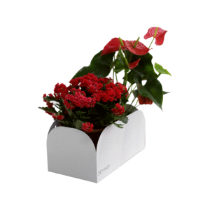 FLOREIRA DE CHÃO OU PAREDE FLOWER WHITE - COD 4012