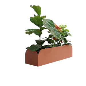 FLOREIRA DE CHÃO OU PAREDE FLOWER CORTEN STEEL - COD 4016