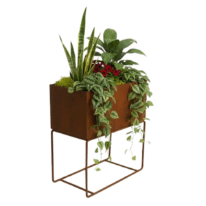 FLOREIRA ALTA FLOWER CORTEN STEEL - COD 4015