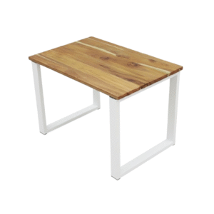 PE DE BANCO INDUSTRIAL EM TUBO AÇO BRANCO - COD 9011